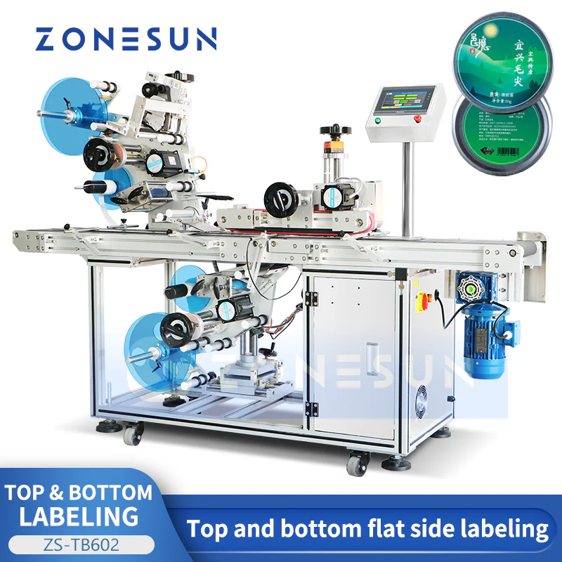 Top and Bottom labeling machine